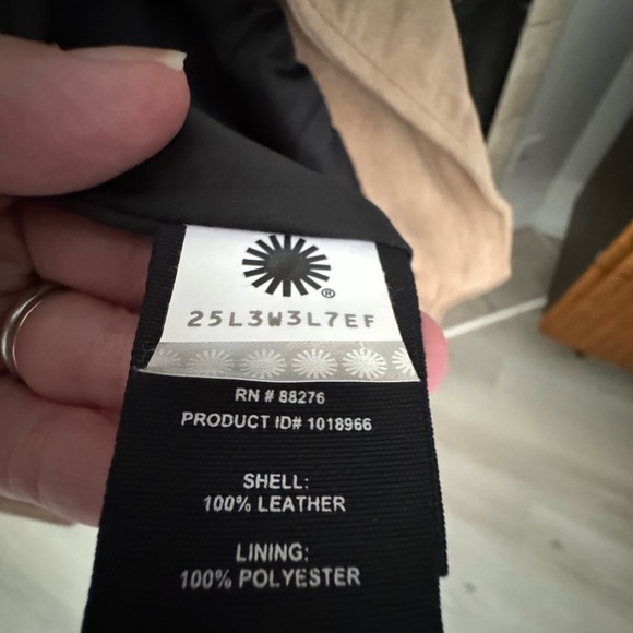 UGG Suede Leather Moto Jacket . Worn maybe 1-2 times. In excellent condition. - Picture 5 of 7